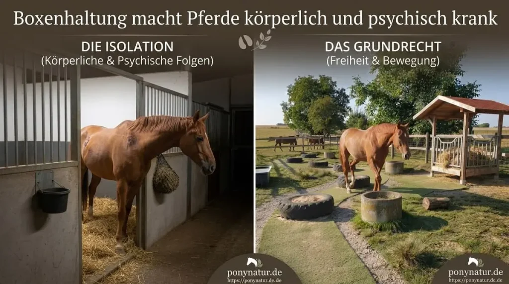 Boxenhaltung Pferde