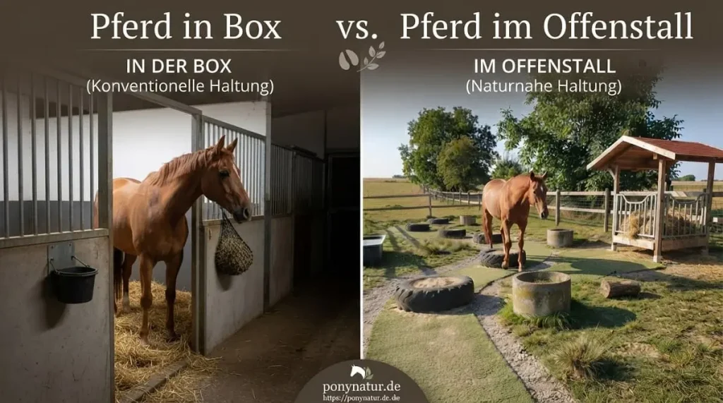Pferd Box Offenstall